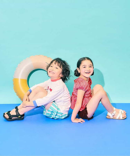 日本童裝 Ampersand 泳衣兩件套裝 80-140cm 女童款 夏季 夏日玩水泳衣特輯