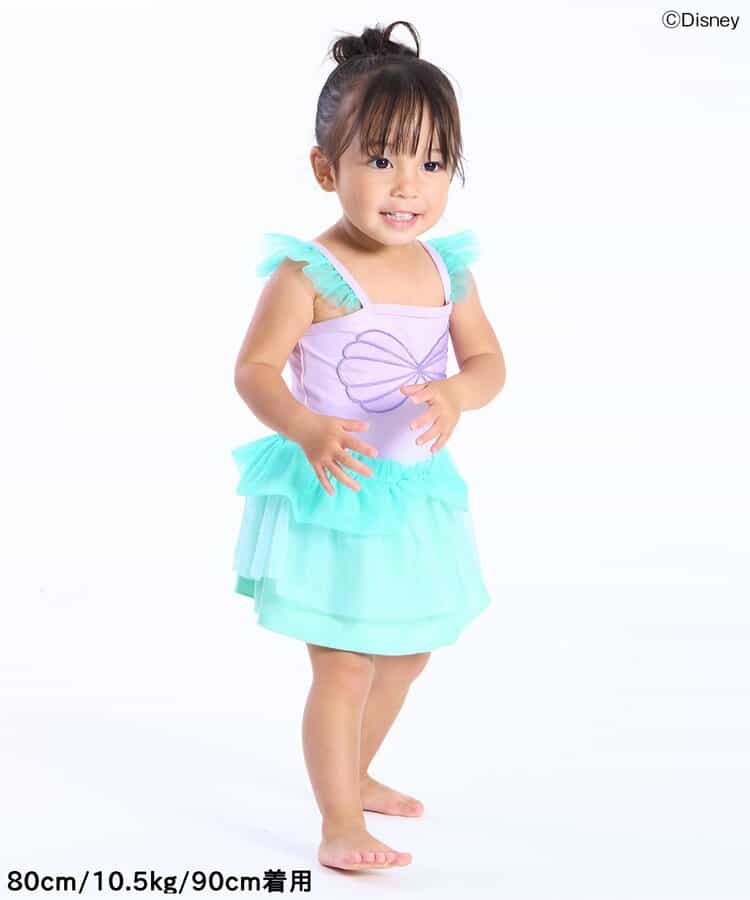 日本童裝 Ampersand x Disney 連體泳衣 80-130cm 女童款 夏季 夏日玩水泳衣特輯