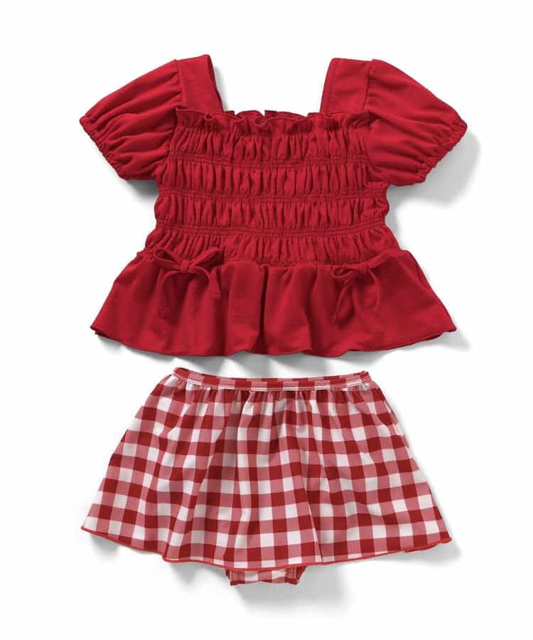 日本童裝 apres les cours 泳衣兩件套裝 80-140cm 女童款 夏季 夏日玩水泳衣特輯