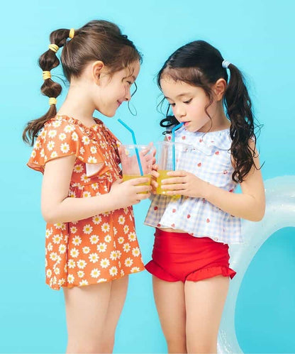 日本童裝 apres les cours 連身泳衣 80-140cm 女童款 夏季 夏日玩水泳衣特輯