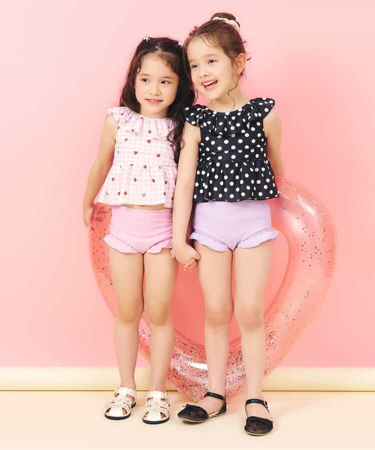 日本童裝 apres les cours 連身泳衣 80-140cm 女童款 夏季 夏日玩水泳衣特輯