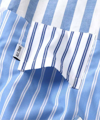 日本童裝 apres les cours 格仔條紋襯衫 80-130cm 男童款 夏季 TOPS