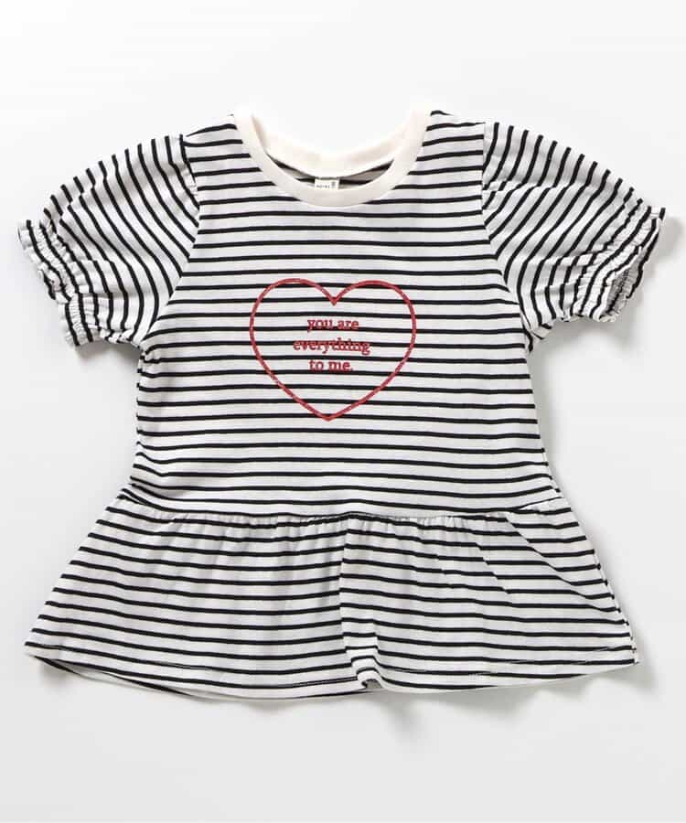 日本童裝 apres les cours 荷葉邊泡泡袖上衣 80-140cm 女童款 夏季 TOPS