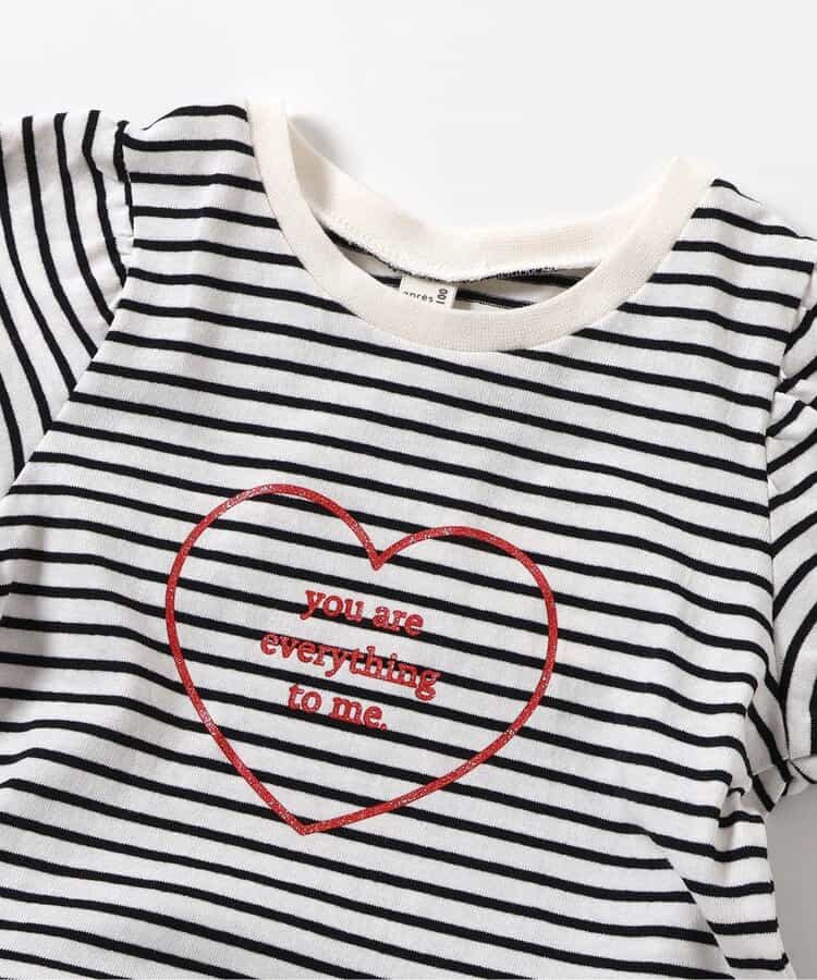 日本童裝 apres les cours 荷葉邊泡泡袖上衣 80-140cm 女童款 夏季 TOPS