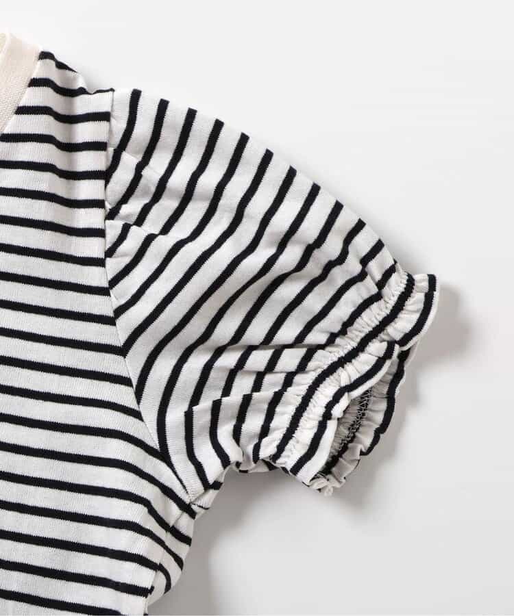 日本童裝 apres les cours 荷葉邊泡泡袖上衣 80-140cm 女童款 夏季 TOPS