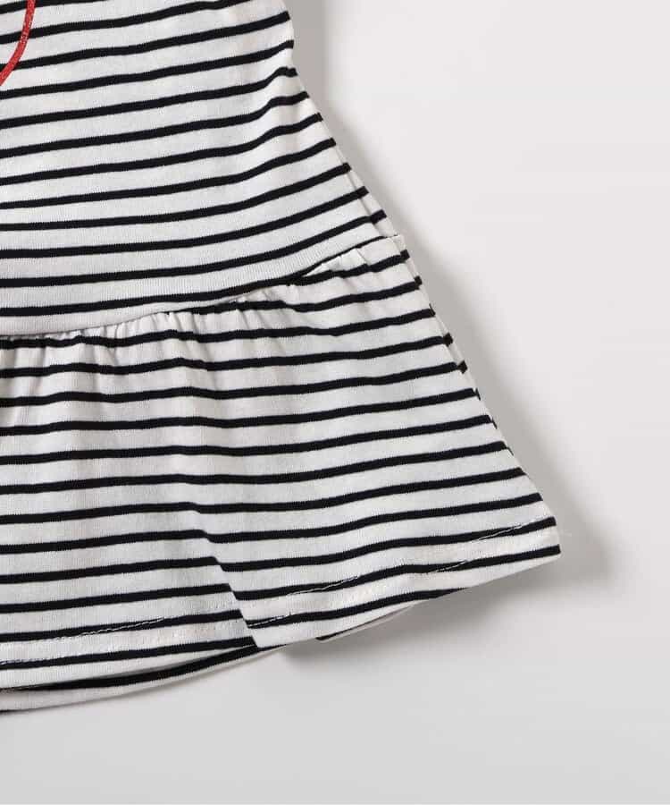 日本童裝 apres les cours 荷葉邊泡泡袖上衣 80-140cm 女童款 夏季 TOPS