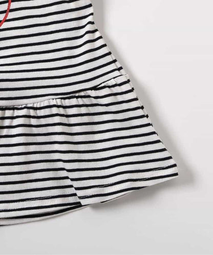 日本童裝 apres les cours 荷葉邊泡泡袖上衣 80-140cm 女童款 夏季 TOPS