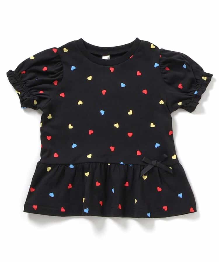 日本童裝 apres les cours 荷葉邊泡泡袖上衣 80-140cm 女童款 夏季 TOPS