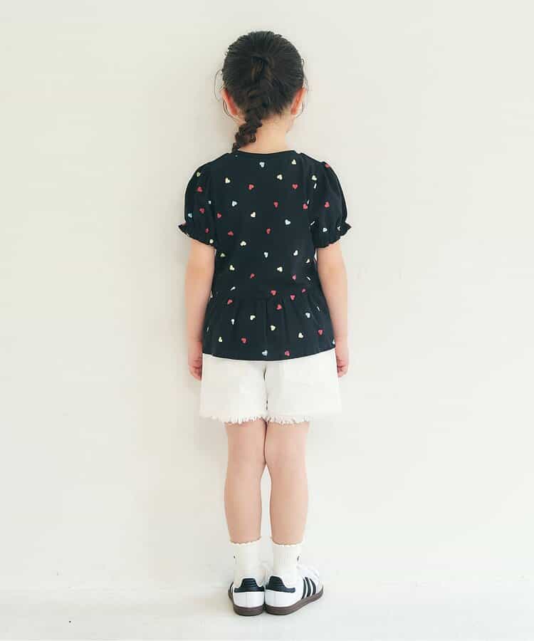 日本童裝 apres les cours 荷葉邊泡泡袖上衣 80-140cm 女童款 夏季 TOPS