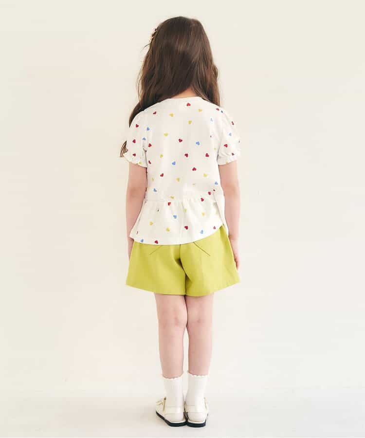 日本童裝 apres les cours 荷葉邊泡泡袖上衣 80-140cm 女童款 夏季 TOPS