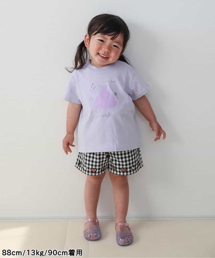 日本童裝 apres les cours 心型刺繡短褲 80-140cm 女童款 夏季 PANTS