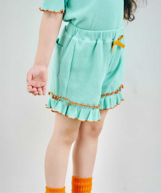 日本童裝 apres les cours 華夫格短褲 80-140cm 女童款 夏季 PANTS