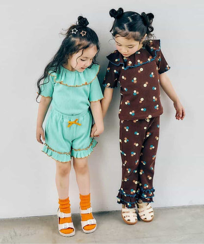 日本童裝 apres les cours 華夫格短褲 80-140cm 女童款 夏季 PANTS