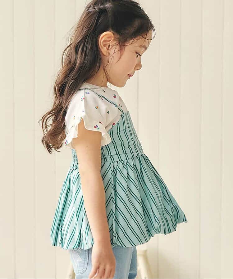 日本童裝 apres les cours 吊帶泡泡衫 90-140cm 女童款 夏季 TOPS
