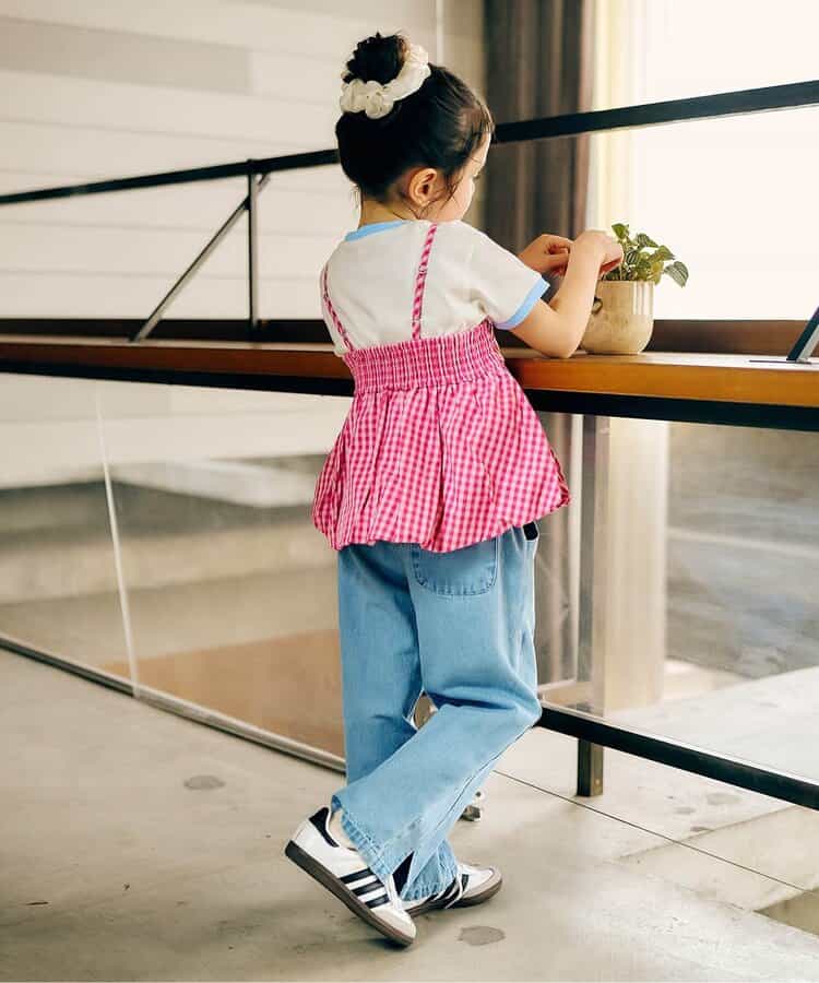 日本童裝 apres les cours 吊帶泡泡衫 90-140cm 女童款 夏季 TOPS
