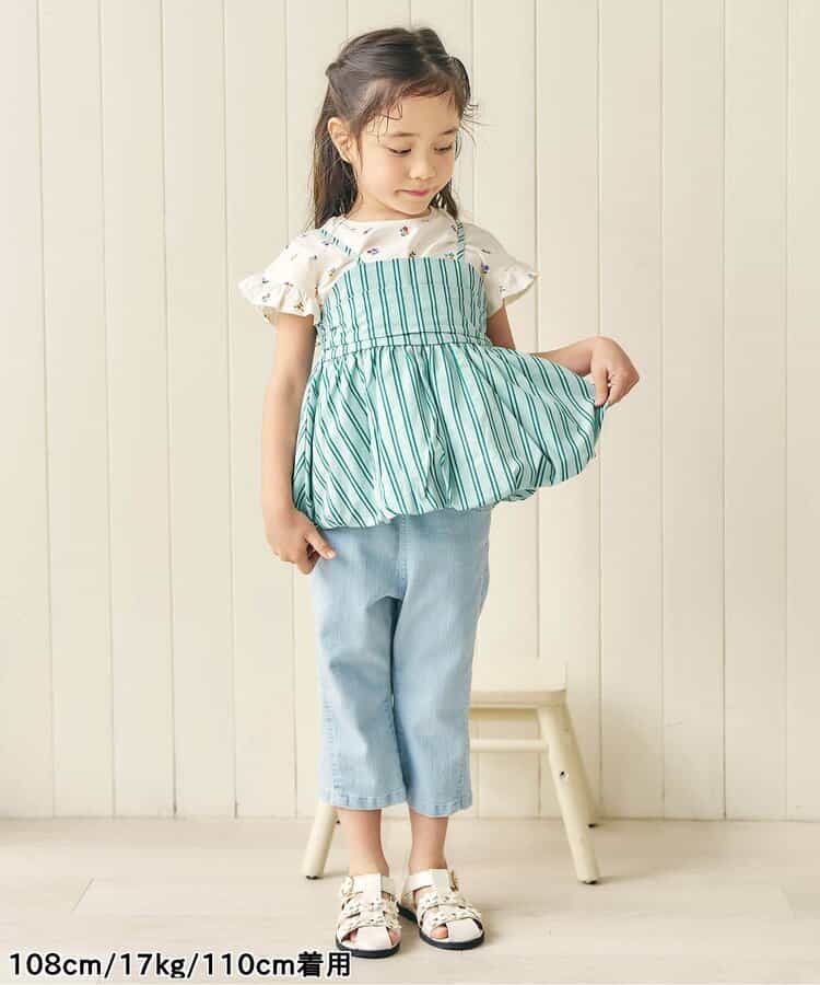 日本童裝 apres les cours 吊帶泡泡衫 90-140cm 女童款 夏季 TOPS