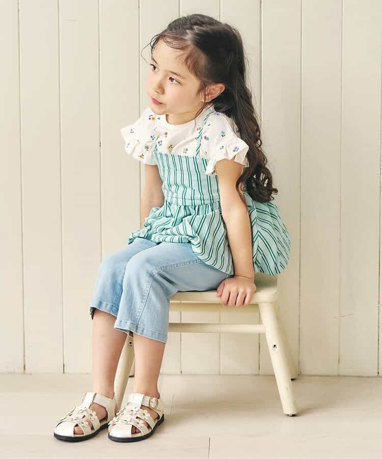 日本童裝 apres les cours 吊帶泡泡衫 90-140cm 女童款 夏季 TOPS