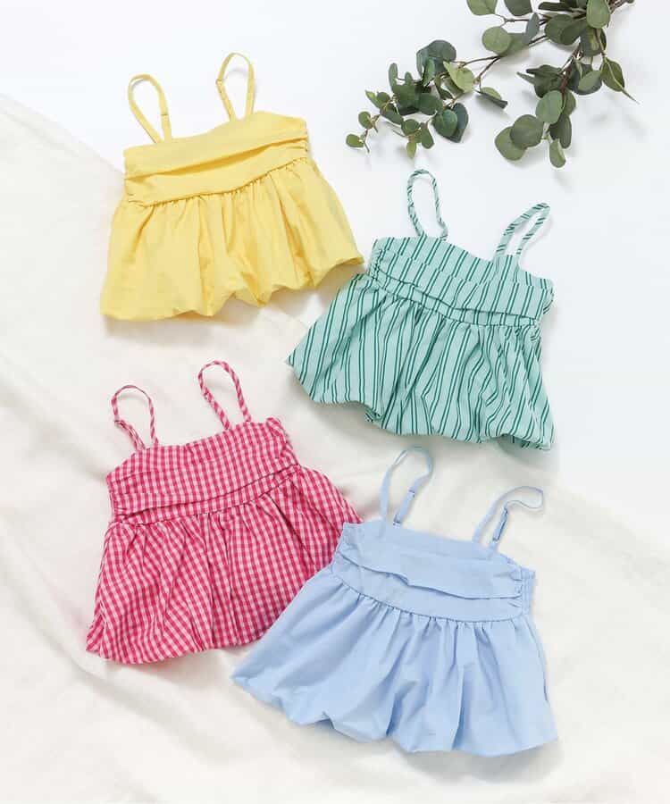 日本童裝 apres les cours 吊帶泡泡衫 90-140cm 女童款 夏季 TOPS