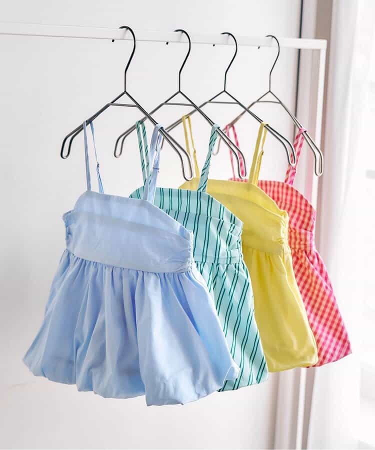 日本童裝 apres les cours 吊帶泡泡衫 90-140cm 女童款 夏季 TOPS