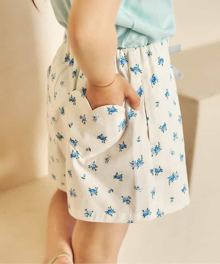 日本童裝 apres les cours 扇形心型口袋可愛短褲 80-140cm 女童款 夏季 PANTS