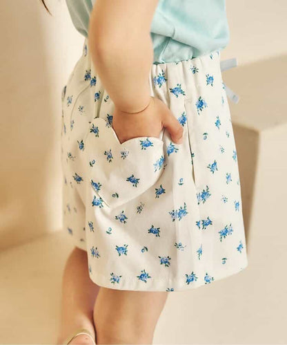 日本童裝 apres les cours 扇形心型口袋可愛短褲 80-140cm 女童款 夏季 PANTS