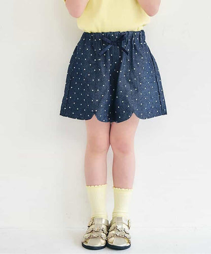 日本童裝 apres les cours 扇形心型口袋可愛短褲 80-140cm 女童款 夏季 PANTS