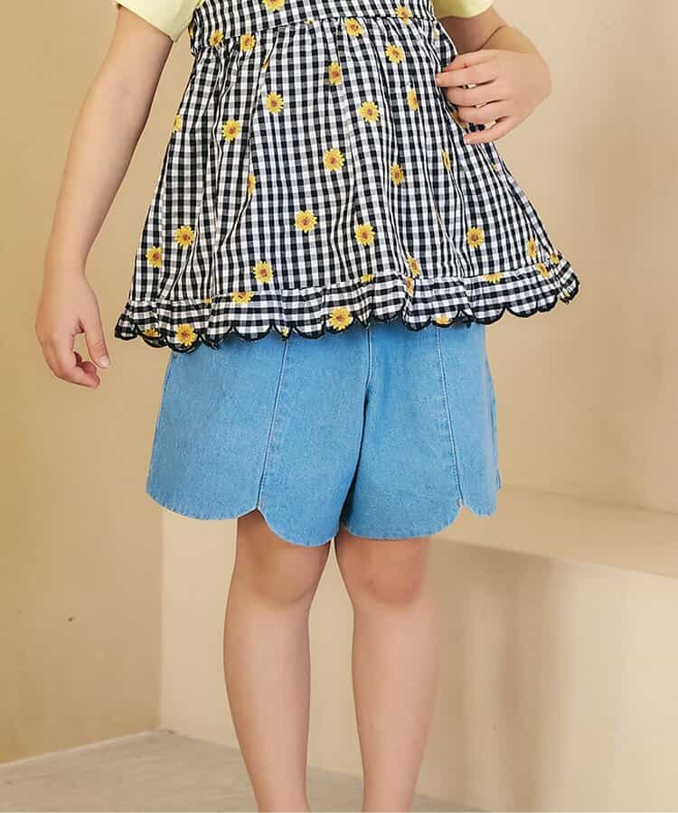 日本童裝 apres les cours 扇形心型口袋可愛短褲 80-140cm 女童款 夏季 PANTS
