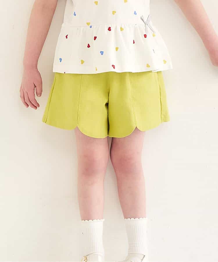日本童裝 apres les cours 扇形心型口袋可愛短褲 80-140cm 女童款 夏季 PANTS