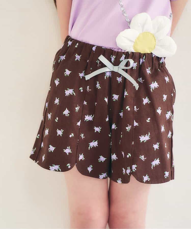 日本童裝 apres les cours 扇形心型口袋可愛短褲 80-140cm 女童款 夏季 PANTS