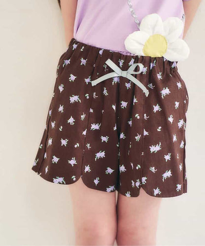 日本童裝 apres les cours 扇形心型口袋可愛短褲 80-140cm 女童款 夏季 PANTS