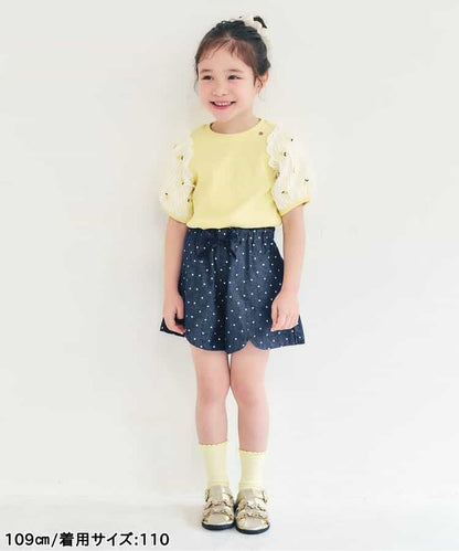 日本童裝 apres les cours 扇形心型口袋可愛短褲 80-140cm 女童款 夏季 PANTS