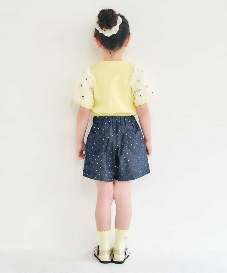 日本童裝 apres les cours 扇形心型口袋可愛短褲 80-140cm 女童款 夏季 PANTS