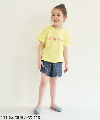 日本童裝 apres les cours 扇形心型口袋可愛短褲 80-140cm 女童款 夏季 PANTS