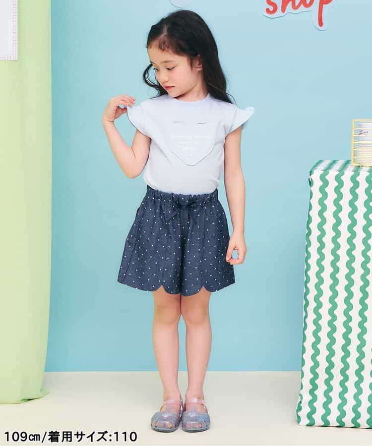 日本童裝 apres les cours 扇形心型口袋可愛短褲 80-140cm 女童款 夏季 PANTS