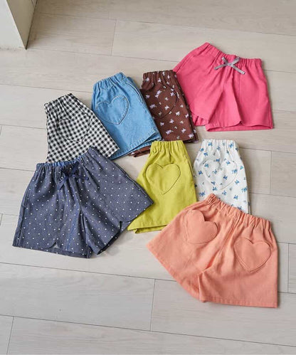 日本童裝 apres les cours 扇形心型口袋可愛短褲 80-140cm 女童款 夏季 PANTS