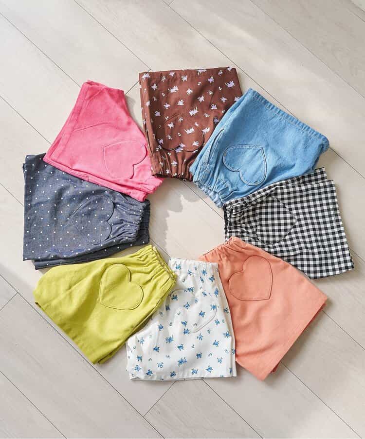 日本童裝 apres les cours 扇形心型口袋可愛短褲 80-140cm 女童款 夏季 PANTS