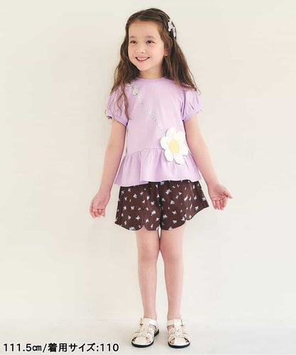 日本童裝 apres les cours 扇形心型口袋可愛短褲 80-140cm 女童款 夏季 PANTS