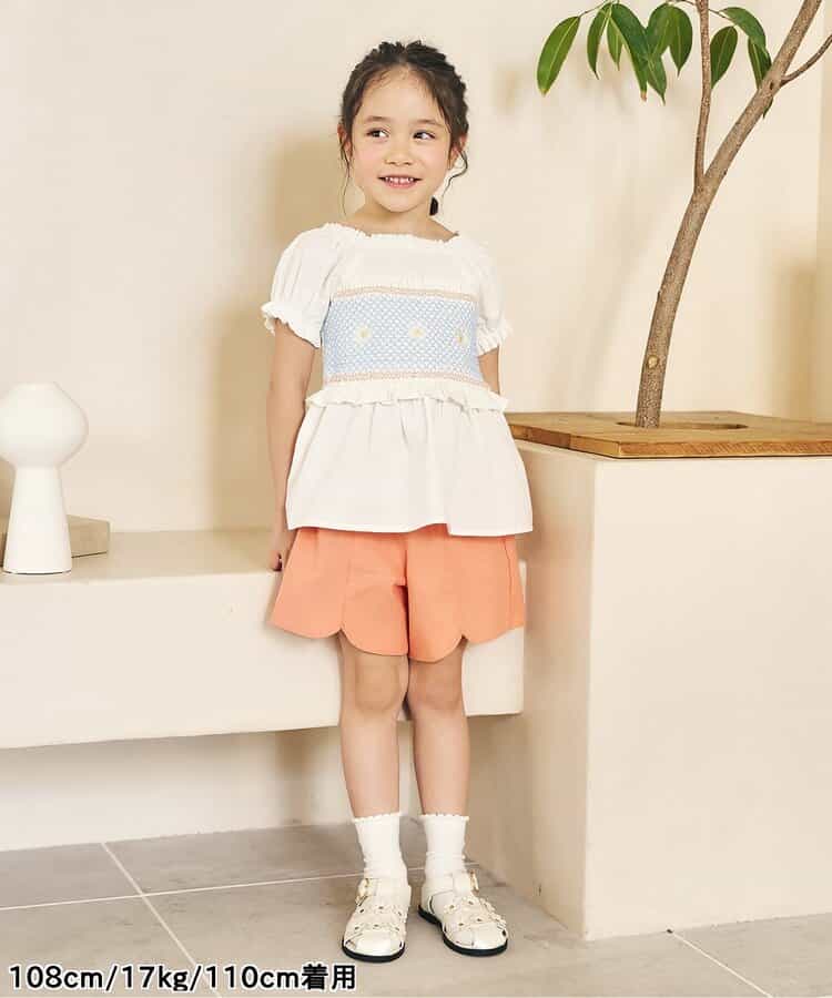 日本童裝 apres les cours 扇形心型口袋可愛短褲 80-140cm 女童款 夏季 PANTS