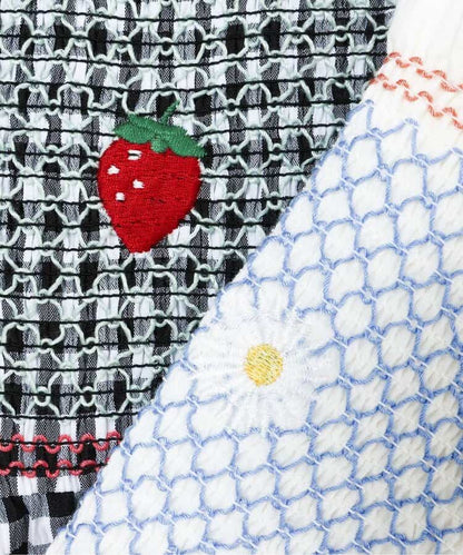 日本童裝 apres les cours 刺繡褶皺上衣 80-130cm 女童款 夏季 TOPS
