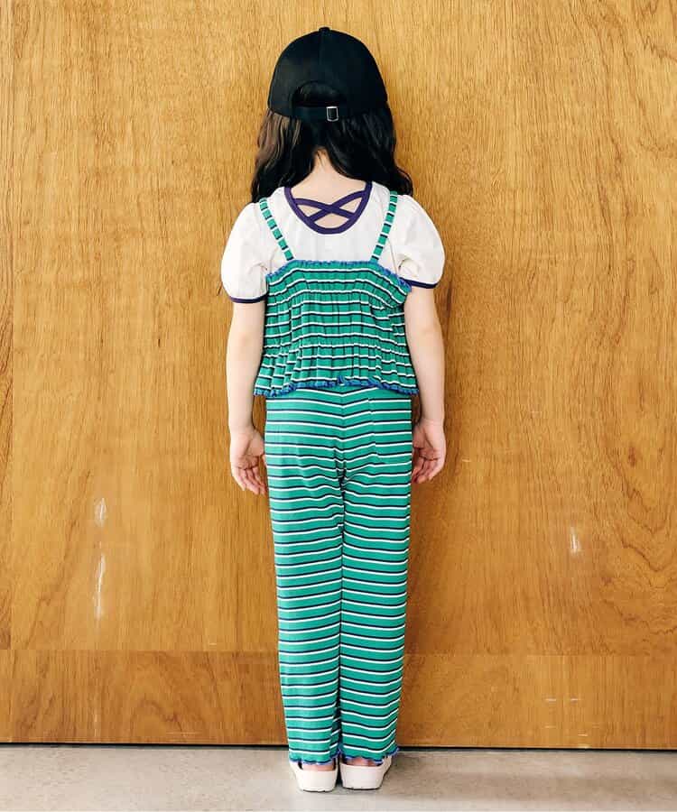 日本童裝 apres les cours 條紋長褲 80-130cm 女童款 夏季 PANTS