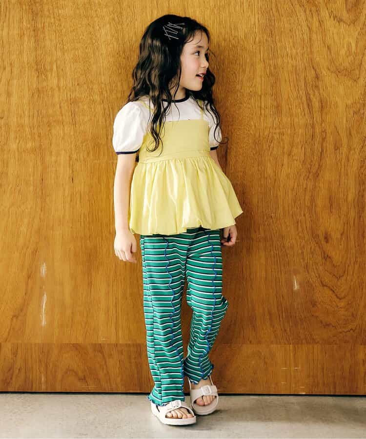 日本童裝 apres les cours 條紋長褲 80-130cm 女童款 夏季 PANTS