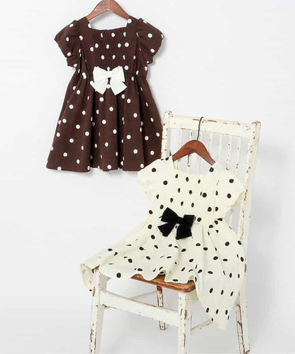 日本童裝 apres les cours 泡泡袖緞帶連身裙 80-140cm 女童款 夏季 DRESSES