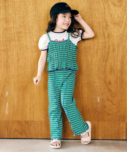日本童裝 apres les cours 後背反交叉上衣 80-140cm 女童款 夏季 TOPS