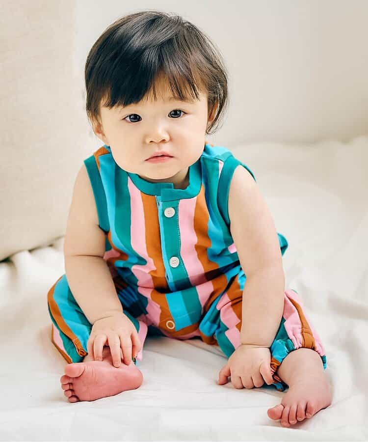 日本童裝 apres les cours 背心連衣 70-90cm 女童款 初生嬰兒 夏季 Jumpsuit