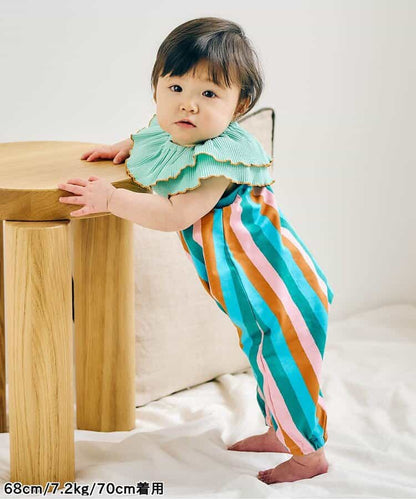日本童裝 apres les cours 背心連衣 70-90cm 女童款 初生嬰兒 夏季 Jumpsuit