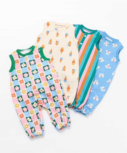 日本童裝 apres les cours 背心連衣 70-90cm 女童款 初生嬰兒 夏季 Jumpsuit