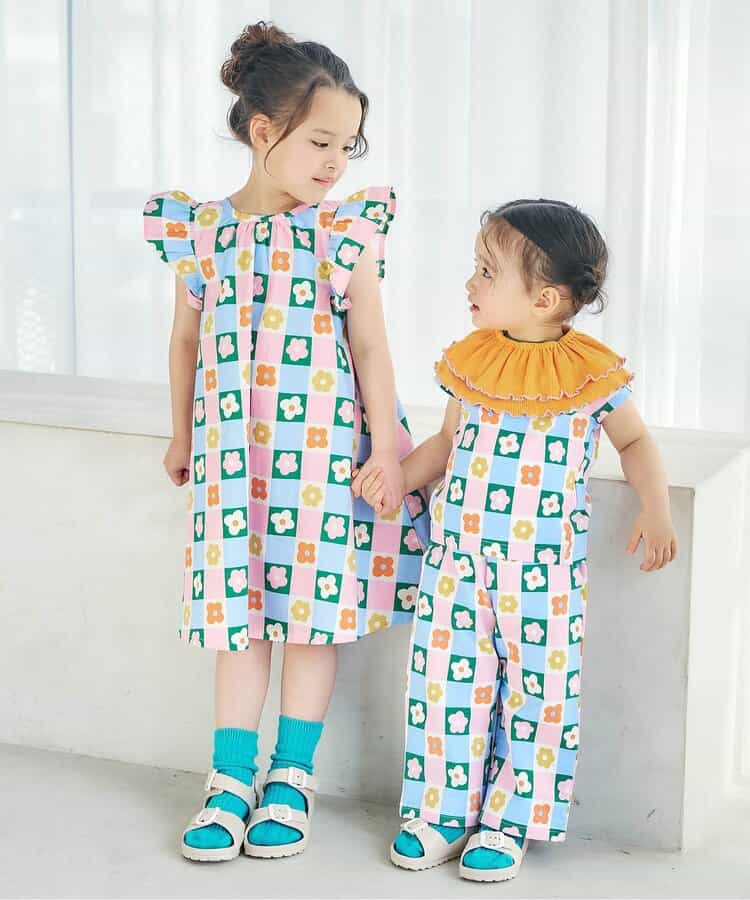 日本童裝 apres les cours FUNNY印花兩件套裝 70-130cm 女童款 初生嬰兒 夏季 TOPS PANTS