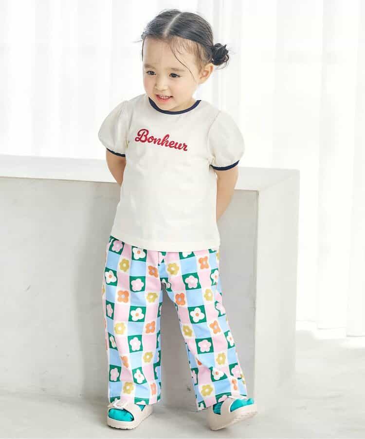 日本童裝 apres les cours FUNNY印花兩件套裝 70-130cm 女童款 初生嬰兒 夏季 TOPS PANTS
