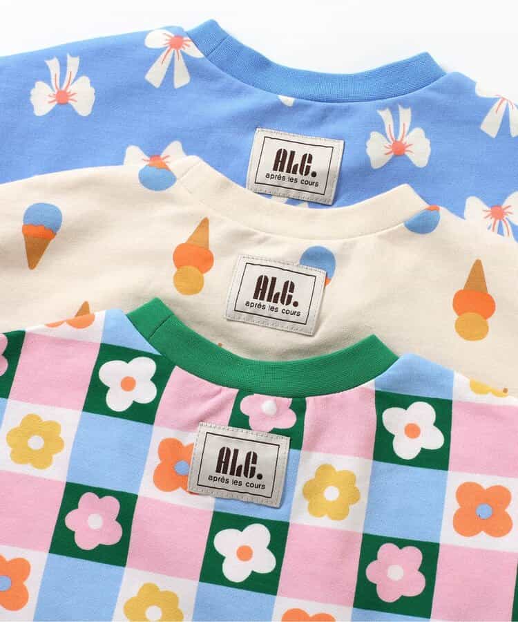 日本童裝 apres les cours FUNNY印花兩件套裝 70-130cm 女童款 初生嬰兒 夏季 TOPS PANTS