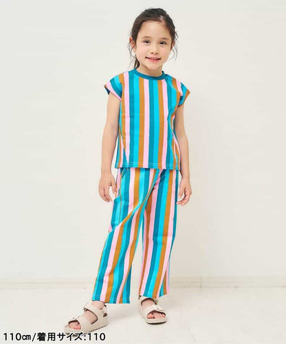 日本童裝 apres les cours FUNNY印花兩件套裝 70-130cm 女童款 初生嬰兒 夏季 TOPS PANTS